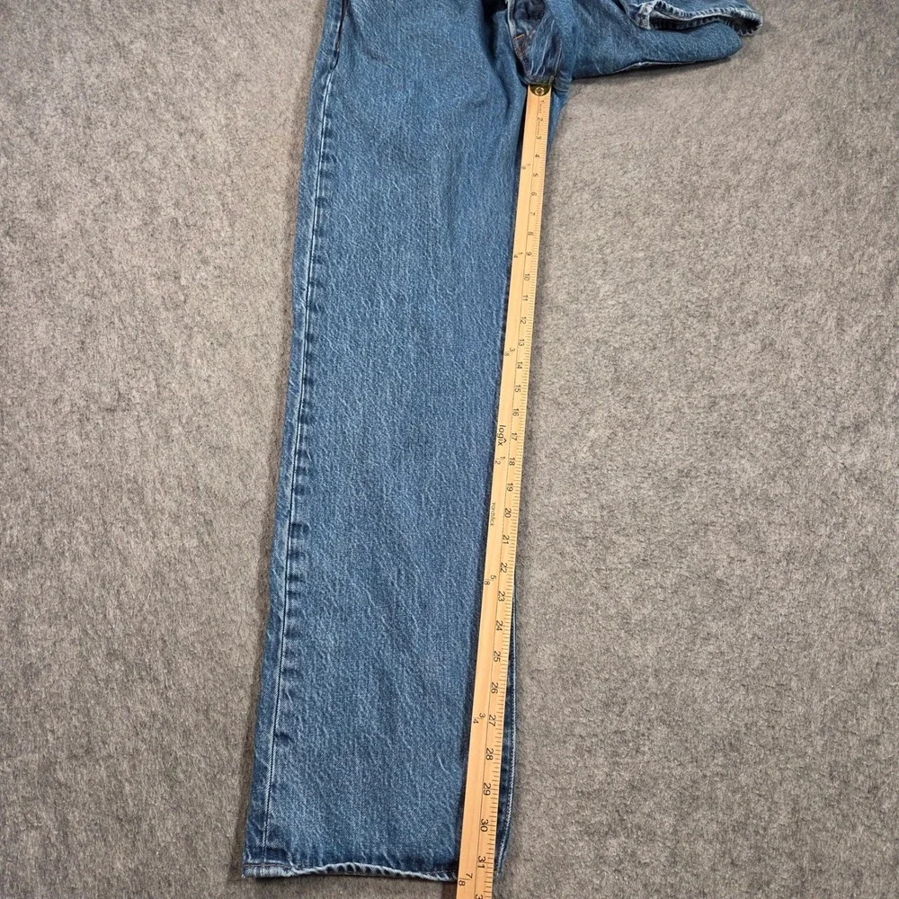 Levis 501 Original Fit Jeans Mens 32x32 Blue Straight Leg Button Fly Denim